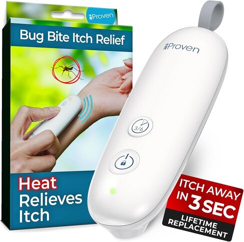 iProven Bug Bite Itch Relief Device, Chemical-Free Treatment of Insect Bites and Stings, Re-usable Swelling Healer in Kuwait
