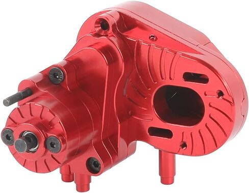 ZXYRC Aluminum 1/10 RC Transmission Case Complete Gearbox for Axial Capra 1.9 UTB RC Crawler Car Upgrades (Red) in Saudi Arabia