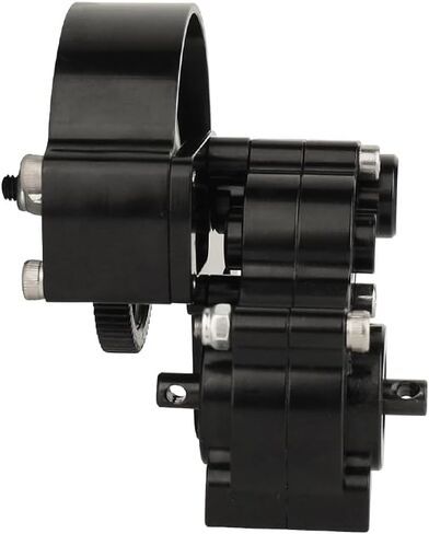 RZXYLRC Full Metal Transmission Assembled Gearbox with Steel Gear Set Compatible with Axial SCX10 I II 1/10 RC Crawler Upgrade Parts,Half Open Shell in Saudi Arabia