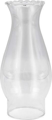 Hyoola Oil Lamp Chimney - Hurricane Lamp Glass Replacement - Crimped Top - 3.5" H - Small in Saudi Arabia