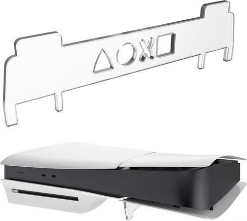 حامل أفقي لألعاب STARTRC لوحدة تحكم PS5 Slim، حامل أكريليك شفاف متوافق مع إصدار قرص Playstation 5 Slim in Kuwait