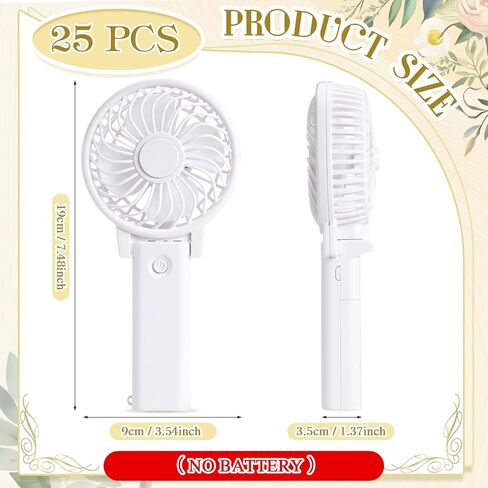 10 Pcs No Battery Portable Handheld Fan Bulk Wedding Fan Personal Hand Held Fan Small Hand Fan Mini Portable Fan for Wedding Bachelorette Party Favor (Classic) in Saudi Arabia