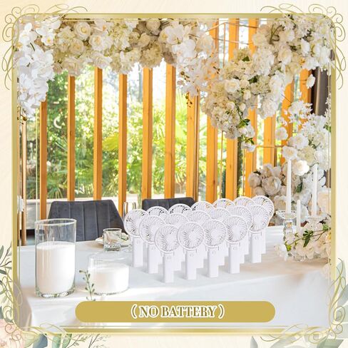 10 Pcs No Battery Portable Handheld Fan Bulk Wedding Fan Personal Hand Held Fan Small Hand Fan Mini Portable Fan for Wedding Bachelorette Party Favor (Classic) in Saudi Arabia