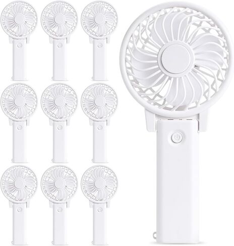 10 Pcs No Battery Portable Handheld Fan Bulk Wedding Fan Personal Hand Held Fan Small Hand Fan Mini Portable Fan for Wedding Bachelorette Party Favor (Classic) in Saudi Arabia