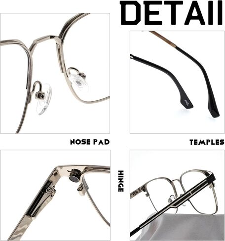 FAA'N Square Magnetic Metal Clip On Sunglasses Womens Polarized Sunglasses Men UV Protection Sun Glasses in Kuwait