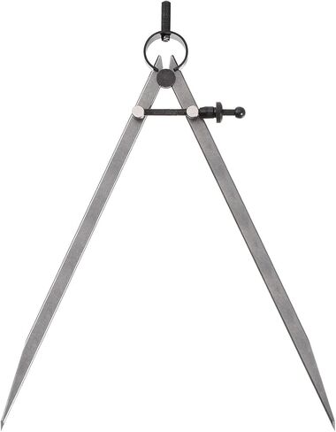 Kozelo Spring Joint Caliper - [12 Inch] Carbon Steel Spring Divider Caliper with Solid Nut for Metalworking Drawing Use, Flat Leg in Saudi Arabia