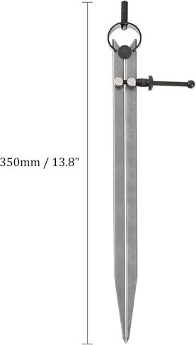 Kozelo Spring Joint Caliper - [12 Inch] Carbon Steel Spring Divider Caliper with Solid Nut for Metalworking Drawing Use, Flat Leg in Saudi Arabia