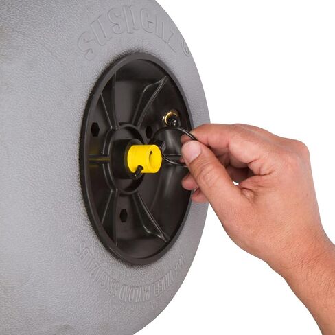 عربة مقطورة Suspenz Kayak Canoe، عربة شاطئ عميقة على شكل حرف V شديدة التحمل مع عجلات بالونية لنقل الرمال (22-7705)، أصفر in Kuwait