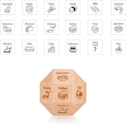 18 جانبًا من هدايا الذكرى السنوية لتاريخ الليل له، هدايا مضحكة لعيد الحب، هدايا مضحكة لصديقها، الزوجين، نرد الطعام، عيد الميلاد، الزفاف، هدايا عيد الميلاد للنساء والرجال، هدايا النرد الخشبي in Kuwait