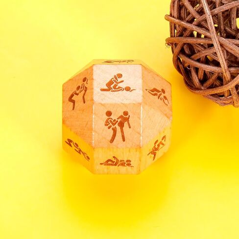 18-Side Date Night Gifts Anniversary Valentines Couple Gifts for Her Him Boyfriend Girlfriend Bride Groom Wedding Engagement Gifts for Women Men Christmas Birthday Gifts for Wife Husband Wooden Dice in Saudi Arabia