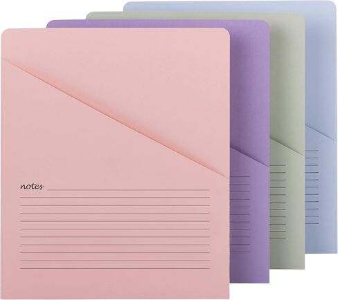 Smead Organized Up Notes Slash File Jacket, Letter Size, Assorted Colors, 12 per Pack (75429) in Saudi Arabia