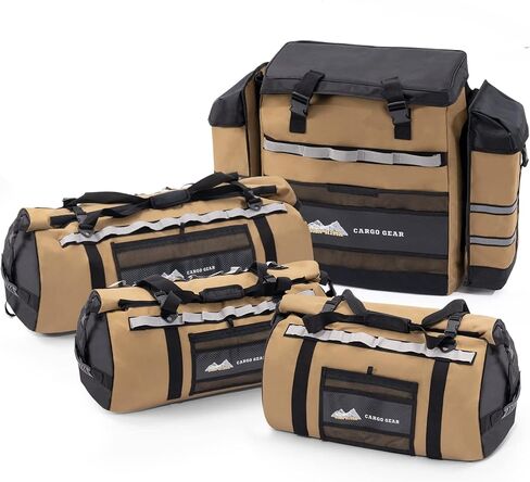 مجموعة حقائب سان هيما المكونة من 4 قطع للمغامرات/الطرق الوعرة - 3 أكياس من القماش الخشن مقاومة للماء (50 لتر/70 لتر/110 لتر) وحقيبة قمامة بإطار احتياطي، حقائب أمتعة شديدة التحمل للسفر والصيد والتخييم ومقاومة للعواصف in Kuwait