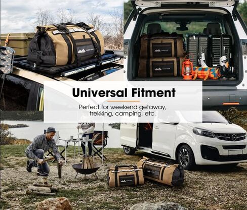 مجموعة حقائب سان هيما المكونة من 4 قطع للمغامرات/الطرق الوعرة - 3 أكياس من القماش الخشن مقاومة للماء (50 لتر/70 لتر/110 لتر) وحقيبة قمامة بإطار احتياطي، حقائب أمتعة شديدة التحمل للسفر والصيد والتخييم ومقاومة للعواصف in Kuwait