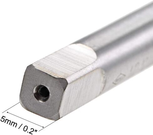 uxcell Spiral Point Plug Threading Tap UNC 5/16-18 Thread, Ground Threads H2 3 Flutes, High Speed Steel HSS 6542, Titanium Coated, Round Shank with Square End, 2pcs in Saudi Arabia