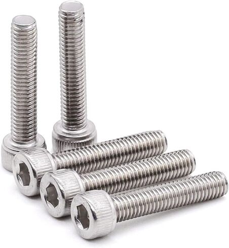 1/4-20 x 5/8" (30 pcs) Socket Head Cap Screws, Allen Hex Drive, 18/8 Stainless Steel 304, Full Thread, Bright Finish, Coarse Thread in Saudi Arabia