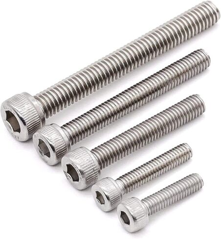 1/4-20 x 5/8" (30 pcs) Socket Head Cap Screws, Allen Hex Drive, 18/8 Stainless Steel 304, Full Thread, Bright Finish, Coarse Thread in Saudi Arabia