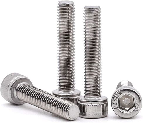 1/4-20 x 5/8" (30 pcs) Socket Head Cap Screws, Allen Hex Drive, 18/8 Stainless Steel 304, Full Thread, Bright Finish, Coarse Thread in Saudi Arabia