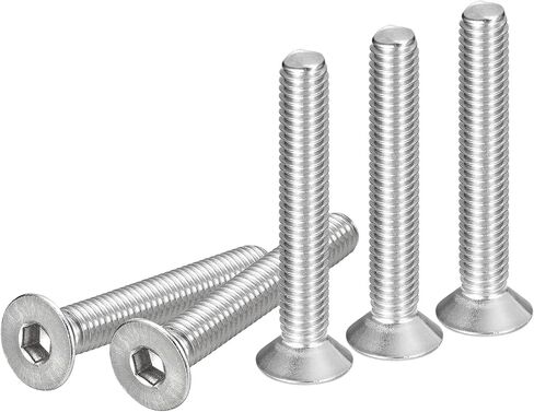 M8-1.25 x 25mm Flat Head Socket Cap Screws, 20 Pack 304 Stainless Steel Hex Socket Flat Head Screws, Full Thread, Countersunk Bolts in Kuwait
