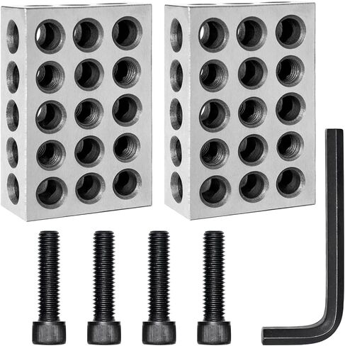 كتل دقيقة 1-2-3 بوصة قطعتان/زوج، كتل العد متوازية في حدود 0.0002 بوصة، كتل إعداد فولاذية صلبة مع علبة بلاستيكية، مجموعة متوازيات ميكانيكية لمختلف المهام الهندسية الدقيقة in Kuwait