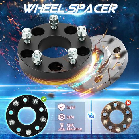 فواصل عجلة TadaMark 5x5 2 بوصة 5x127 محولات عجلة مزورة 5 عروات مناسبة لسيارة دودج دورانجو جيب جراند شيروكي 2011-2023 غلاديتور 2020-2023 رانجلر 2019-2023 71.5 مم مع مسامير M14x1.5 4 قطع in Saudi Arabia