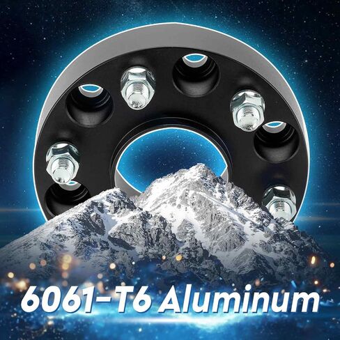TadaMark 6X5.5 فواصل عجلة مركزية 2 بوصة 6x139.7 محولات عجلة مزورة 6 عروات مناسبة لدودج رام 1500 2019-2023 77.8 مم مع مسامير M14x1.5 4 قطع in Saudi Arabia