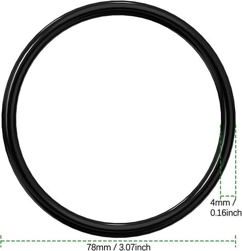 5 Packs of Rock Tumbler Replacement Belts, 78 * 4mm, Black in Saudi Arabia
