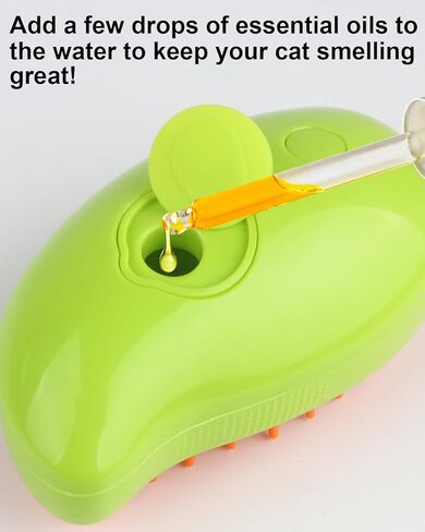 فرشاة البخار للقطط من AUZOSL - أداة العناية بالقطط للعناية بالحيوانات الأليفة بالبخار، فرشاة البخار للقطط، فرشاة البخار للقطط، فرشاة بخار للقطط سهلة وفعالة، قل وداعًا للتساقط مع فرشاة البخار AUZOSL للقطط in Kuwait