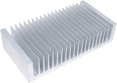 مبدد حراري كبير من الألومنيوم 100 × 195 × 45 مم / 3.93 × 7.67 × 1.77 بوصة مشعاع تبريد مبرد لشريحة LCD LED ومضخم إلكتروني ترانزستور وتبديد الحرارة in Kuwait