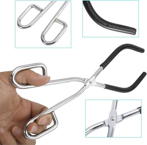 مجموعة أدوات مختبر AuInn Scientific Labwares للمبتدئين، تتضمن ملقط بوتقة وملعقة وملعقة وملعقة اختبار ومشابك أنبوبية وملقط معقم in Kuwait