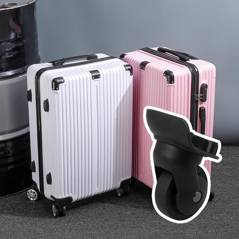 1 Pair of Multifunctional Luggage Universal Wheel Black Wheel Suitable for Hard Luggage Casters 115W Series Replacement for W1293 in Saudi Arabia
