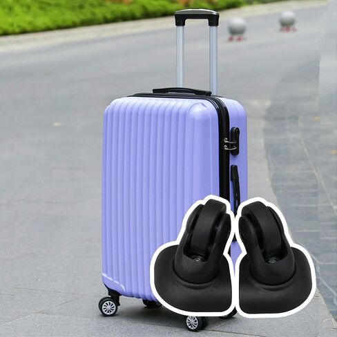 1 Pair of Multifunctional Luggage Universal Wheel Black Wheel Suitable for Hard Luggage Casters 115W Series Replacement for W1293 in Saudi Arabia