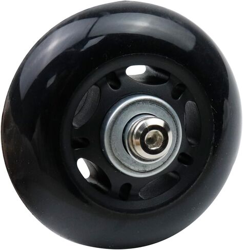 Woogim 2 Pcs 2 Inch Luggage Suitcase Replacement Wheels for Scooter Replacement Wheels Plastic PVC Caster Wheels Black in Saudi Arabia