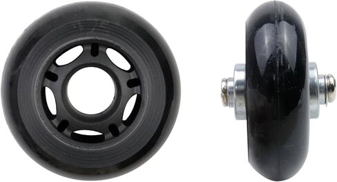 Woogim 2 Pcs 2 Inch Luggage Suitcase Replacement Wheels for Scooter Replacement Wheels Plastic PVC Caster Wheels Black in Saudi Arabia