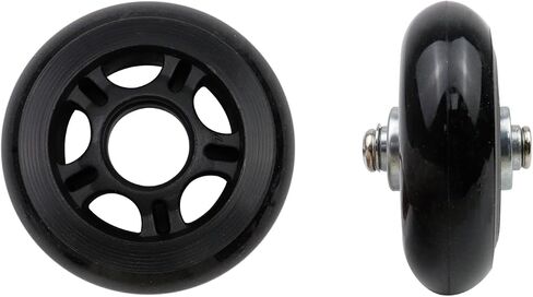 Woogim 2 Pcs 2 Inch Luggage Suitcase Replacement Wheels for Scooter Replacement Wheels Plastic PVC Caster Wheels Black in Saudi Arabia