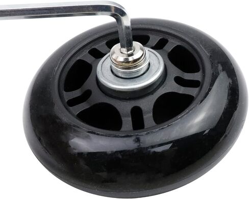 Woogim 2 Pcs 2 Inch Luggage Suitcase Replacement Wheels for Scooter Replacement Wheels Plastic PVC Caster Wheels Black in Saudi Arabia
