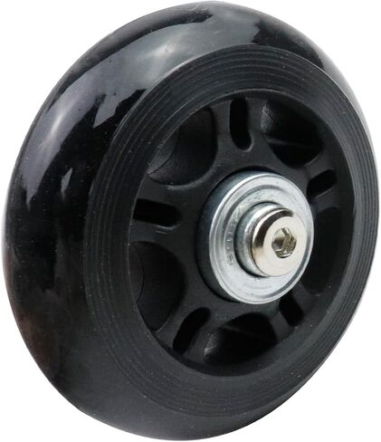 Woogim 2 Pcs 2 Inch Luggage Suitcase Replacement Wheels for Scooter Replacement Wheels Plastic PVC Caster Wheels Black in Saudi Arabia