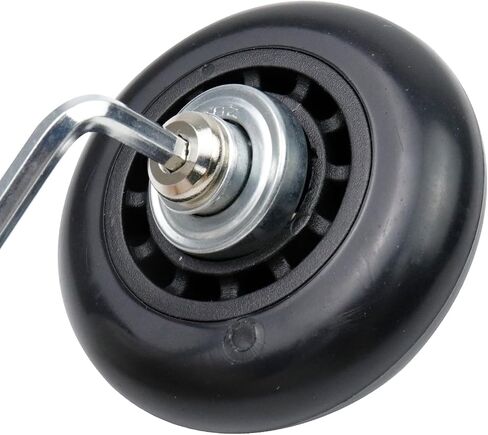 Woogim 2 Pcs 2 Inch Luggage Suitcase Replacement Wheels for Scooter Replacement Wheels Plastic PVC Caster Wheels Black in Saudi Arabia