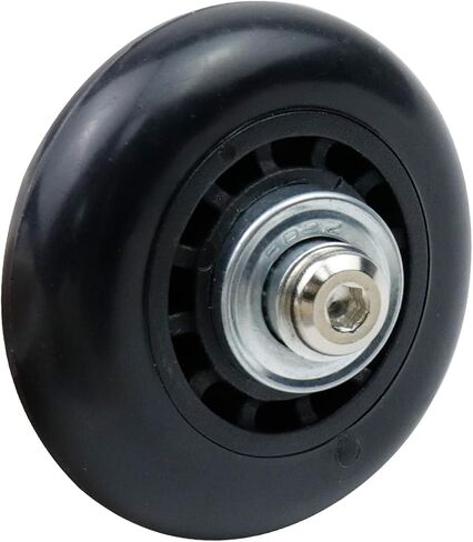 Woogim 2 Pcs 2 Inch Luggage Suitcase Replacement Wheels for Scooter Replacement Wheels Plastic PVC Caster Wheels Black in Saudi Arabia