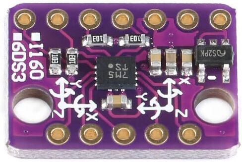 JESSINIE 2Pcs BMI160 6-axis Gyroscope Gravity Acceleration Sensor Module GY-BMI160 6DOF Accelerometer Gyroscope Gravity Detector Sensor Aircraft Walking Step I2C SPI for Arduino in Saudi Arabia