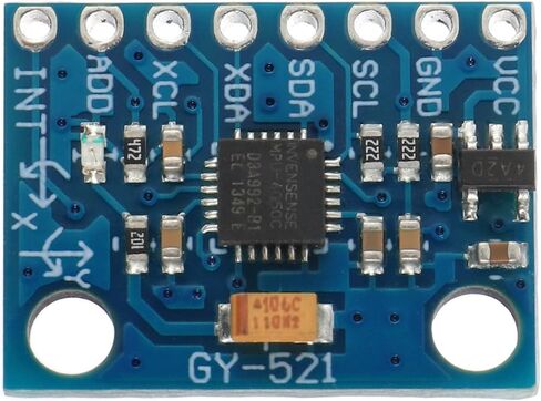 EPLZON 3 قطعة MPU-6050 GY-521 MPU6050 3 محاور وحدة التسارع 6 DOF الجيروسكوب وحدة الاستشعار 16 بت AD محول إخراج البيانات IIC I2C لاردوينو in Saudi Arabia
