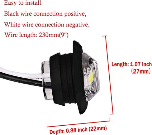 10 Pack Waterproof Marine Boat LED Lights, LED Underwater Lighting, Utility Led Interior Lights Navigation Lights Deck Courtesy Lights 12V for Yacht Boat Fishing Pontoon Sailboat Kayak (White) in Saudi Arabia