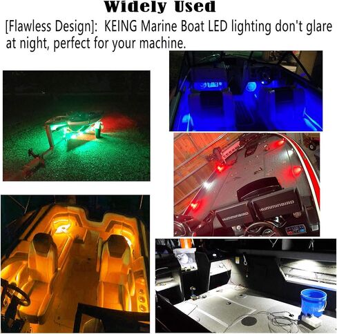 10 Pack Waterproof Marine Boat LED Lights, LED Underwater Lighting, Utility Led Interior Lights Navigation Lights Deck Courtesy Lights 12V for Yacht Boat Fishing Pontoon Sailboat Kayak (White) in Saudi Arabia