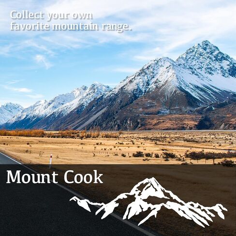 GRITKULTURE Mt. Cook Mountain Outdoor Decal Sticker for Cars, Tumblers, Laptops, and Trucks Window Decal Camping Stickers (Mt.Cook) in Saudi Arabia