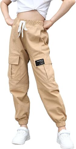 BINPAW Girls Cargo Jogger Pants 6-16 Years in Kuwait