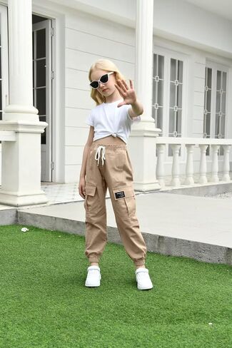 BINPAW Girls Cargo Jogger Pants 6-16 Years in Kuwait