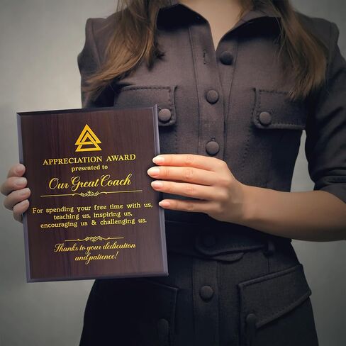 هدايا تقدير للمدرب - البيسبول، كرة السلة، كرة القدم، هدايا مدربي الكرة اللينة - لوحة خشبية لجائزة رسالة ملهمة مطبوعة بالأشعة فوق البنفسجية مقاس 8 × 10 بوصات in Kuwait