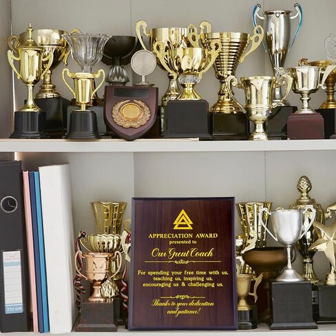 هدايا تقدير للمدرب - البيسبول، كرة السلة، كرة القدم، هدايا مدربي الكرة اللينة - لوحة خشبية لجائزة رسالة ملهمة مطبوعة بالأشعة فوق البنفسجية مقاس 8 × 10 بوصات in Kuwait