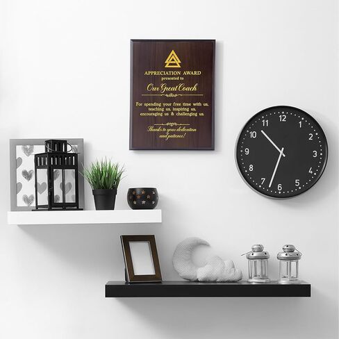 هدايا تقدير للمدرب - البيسبول، كرة السلة، كرة القدم، هدايا مدربي الكرة اللينة - لوحة خشبية لجائزة رسالة ملهمة مطبوعة بالأشعة فوق البنفسجية مقاس 8 × 10 بوصات in Kuwait
