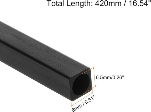 MECCANIXITY أنبوب مربع من ألياف الكربون 3x2x420 مللي متر أنابيب من ألياف الكربون Pultruded لطائرة RC 3 قطعة in Saudi Arabia