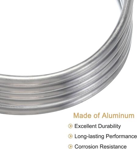 MECCANIXITY Aluminum Coiled Tubing 5/8" OD 1/32" Wall Thickness 16ft Seamless Round Tube Heating for Air Conditioner, Refrigerator, Compressor in Saudi Arabia